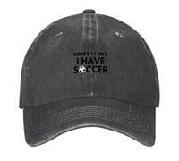 Perdona, no Puedo, Tengo fútbol Divertido, decente, clásico Sencillo para Aficionado al fútbol, Gorra de béisbol, Gorra de Verano, Golf Femenino, Ropa de Hombre.