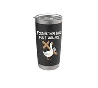 Perdónalos Señor porque no lo haré Vaso térmico de acero inoxidable de doble pared