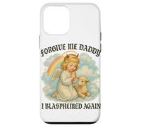 Perdóname I Blasphemed Again Funny Angel Carcasa para iPhone 12 mini