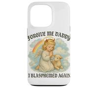Perdóname I Blasphemed Again Funny Angel Carcasa para iPhone 13 Pro