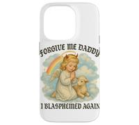 Perdóname I Blasphemed Again Funny Angel Carcasa para iPhone 14 Pro