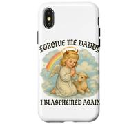Perdóname I Blasphemed Again Funny Angel Carcasa para iPhone X/XS