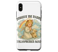 Perdóname I Blasphemed Again Funny Angel Carcasa para iPhone XS Max