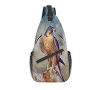 Peregrine Falcon Falco Sling Backpack Chest Crossbody Bag Casual Daypack para Hombres y Mujeres