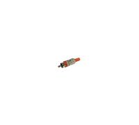 Perel 140786 Conector RCA, niquelado, color rojo