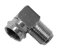 Perel 141188 Conectores F, F de hembra, angular