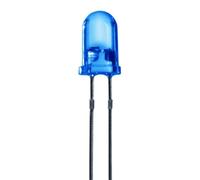 Perel 166317 estándar lámpara LED, difusa, 3 mm, Azul,