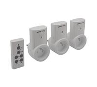 Perel 7500 - 3 N2 Juego de 3 enchufes con mando a distancia