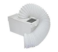 Perel Bandeja de recolección de condensación universal, para secador sin drenaje, incl. 1,5 m de manguera y 2 clips de manguera, blanco