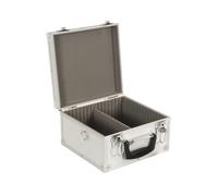 Perel Box para 40 CD, bloqueo de llaves, 2 llaves, aluminio, 280 x 268 x 160 mm