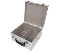 Perel Box para 40 CD, bloqueo de llaves, 2 llaves, aluminio, 280 x 268 x 160 mm