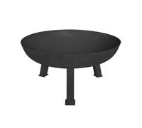 Perel Brasero, 3 pies sólidos, Redondos, 37 x Ø 75 cm, Hierro Fundido, Negro