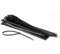 Perel bridas de nylon negras, 100 unidades, bridas para cables 500 x 8