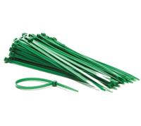 Perel Conjunto de empates de cable de nylon 4.6x200 mm - verde, resistente a los rayos UV, 100 pcs