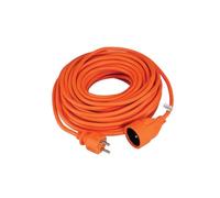 Perel Cable de extensión, H05VV-F 3G1.5, 20 m, 16 A/230 V, 3500 W, Tipo E/F, para Uso Interior, PVC, Naranja