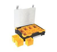 Perel Caja de almacenamiento de plástico con contenedores extraíbles - 490x420x115 mm - 23 L