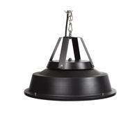 Perel Calefactor de terraza 1500W carbono, montaje en techo con cadena, IPX4 resistente al agua calefactor exterior, calor 360° para terraza balcón porche jardín, diseño retro negro