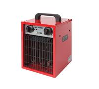 Perel Tools Calefactor eléctrico con ventilador 2000 W, 3 niveles, termostato, IP24, para taller y garaje