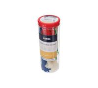 Perel Conjunto de corbatas de cable de nylon, varios colores, resistentes a los rayos UV, 300 piezas