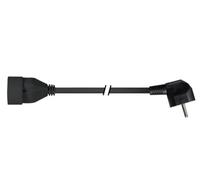 PEREL - EC01.5B-90 EC01,5B-90 - Cable alargador en ángulo de 1,5 m, color negro 176595