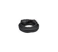 Perel ec10r15 de goma cable alargador, 3 G1,5, longitud de 10 m, color negro