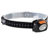 Perel ehl11n lampara frontal 2 en 1 con 4 led blancos y 3 led rojos