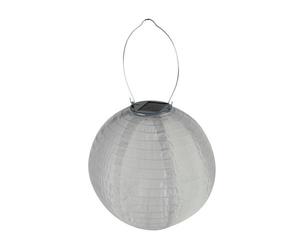 Perel farol solar de jardín, blanco, Ø 25 cm, para veladas encantado