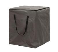 Perel Funda para cojines 75 x 75 x 90 cm, bolsa impermeable para exterior, funda resistente a los rayos UV con asas, bolsa robusta para cojines lounge