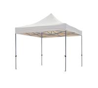 PEREL - GZB5PRO Carpa de jardín profesional, 3 m de ancho x 3 m de largo, color blanco 166272
