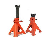 Perel Juego de 2 soportes de eje ajustables, capacidad de 2 toneladas cada uno, ajustables en altura de 282 a 430 mm, con pasador de seguridad para soporte seguro de vehículos durante mantenimiento y
