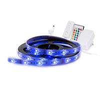Perel Kit de tiras LED RGB WiFi inteligentes - 450 LED, brillo y temperatura de color ajustables, 5 m de longitud, colores RGB, blanco cálido y blanco frío, crea el ambiente perfecto con el control de