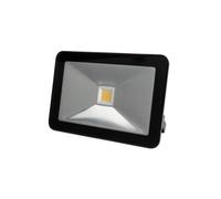 Perel LED Spotlight, 20 W, 2050 lm, 4000 ° K, blanco cálido, para uso interior y exterior, soporte de montaje ajustable, aluminio, negro