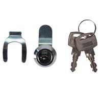 Perel Cerradura de buzon 15 mm, cerradura de cilindro para buzon, cerradura de reemplazo de metal con 2 llaves, facil montaje, cerradura para buzon postal