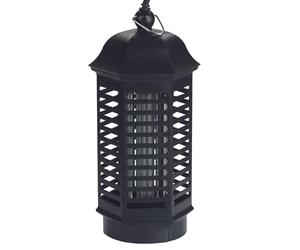 Perel Mata Insectos LED UV eléctrico, Rejilla 1000V, Funcionamiento silencioso, Bandeja extraíble, Cobertura Interior 25 m², diseño Seguro para el hogar