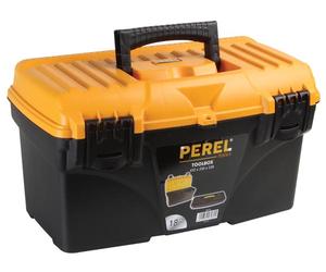 Perel om18 pieza pequeña y caja de herramientas negro, naranja