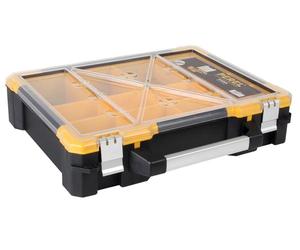 Perel osc19 pieza pequeña y caja de herramientas aluminio negro, amar