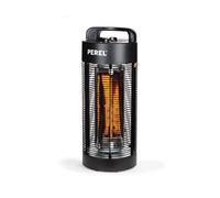Perel PHT1200 Calefactor Electrico de Pie con Infrarrojos Silencioso para Exteriores, 1200 W, Diametro de 22 cm, Altura de 56 cm, Ipx4