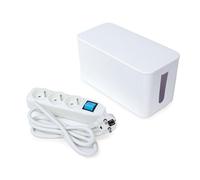 Perel regleta con interruptor y caja de cables, 3 tomas tipo e con pro