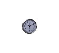 Perel Reloj de Pared, Redondo, analógico, 30 cm, Hora radiopilótica (DCF), Aluminio, Plata