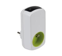 Perel Temporizador de Cuenta Regresiva, mecánica, 230 V, 16 A, 3500 W, Frances Tipo E, Blanco