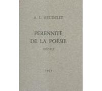 Pérennité De La Poésie (ebook)