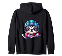 Pereza En El Hielo: Hockey Lento Sudadera con Capucha