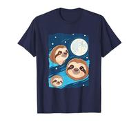 Perezoso 3 Perezosos Aullando a la Luna Divertido Extraño Maldito Camiseta