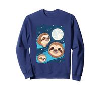 Perezoso 3 Perezosos Aullando a la Luna Divertido Extraño Maldito Sudadera
