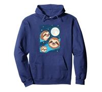 Perezoso 3 Perezosos Aullando a la Luna Divertido Extraño Maldito Sudadera con Capucha