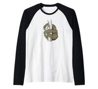 Perezoso Abrazando Relajado Dormir Adolescente Cansado Perezoso Lento Camiseta Manga Raglan