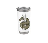 perezoso abrazando relajado dormir adolescente cansado perezoso lento Vaso térmico de acero inoxidable de doble pared