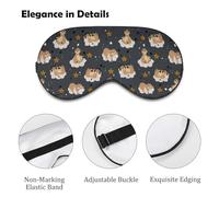 Perezoso acostado en la nube disfrutando de la música antifaz para dormir con correa ajustable, cómodo y suave, ayuda para dormir, máscaras de ojos que bloquean la luz