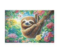 Perezoso Bosque Florido Vida Silvestre Naturaleza Salvaje Rural Bonito Sereno Puzzle 1000 Piezas para Adultos Agradable Divertido Y Creativo Hobby Y Ocio En Casa 1000 PCS（75x50cm）