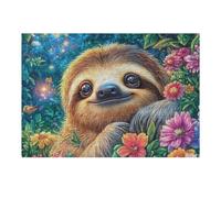 Perezoso Bosque Florido Vida Silvestre Naturaleza Salvaje Rural Bonito Sereno Puzzle 300 Piezas para Adultos Divertido Cautivador Y Relajante Familia Amigos O Hobby 300 PCS（40x28cm）